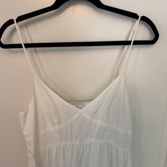 La Ligne White Beatrix white pinstripe dress size M - Picture 6 of 11